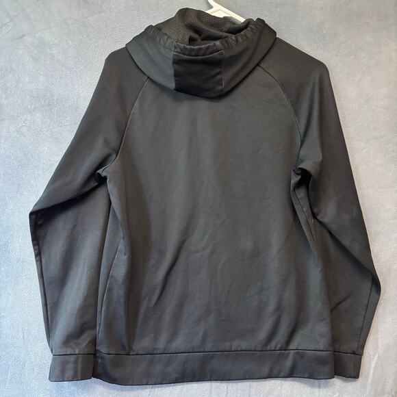 Nike Dri Fit Hoodie Mesh Lined Hood Pullover Embroidered Logo Swoosh Jumper - Picture 2 of 12